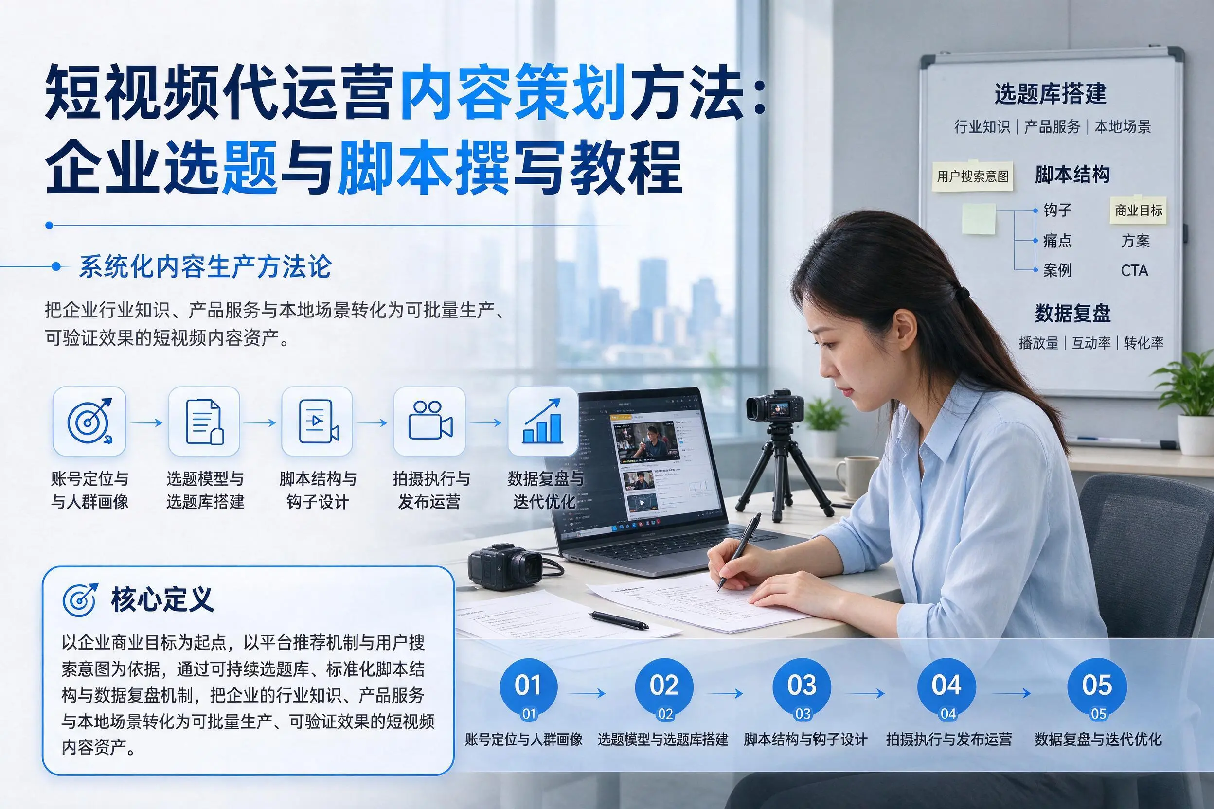 短视频代运营内容策划方法：阿坝企业选题与脚本撰写教程