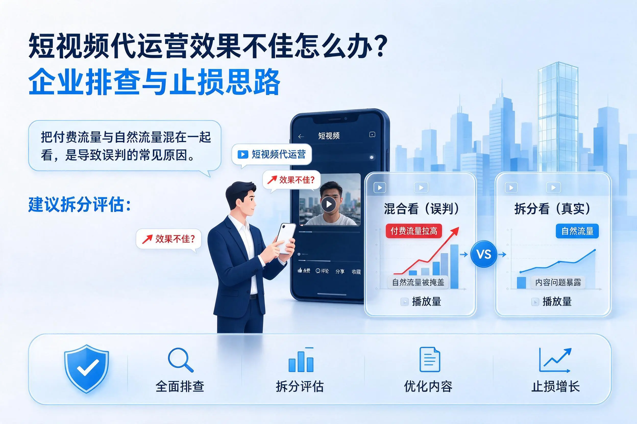 短视频代运营效果不佳怎么办？阿坝企业排查与止损思路