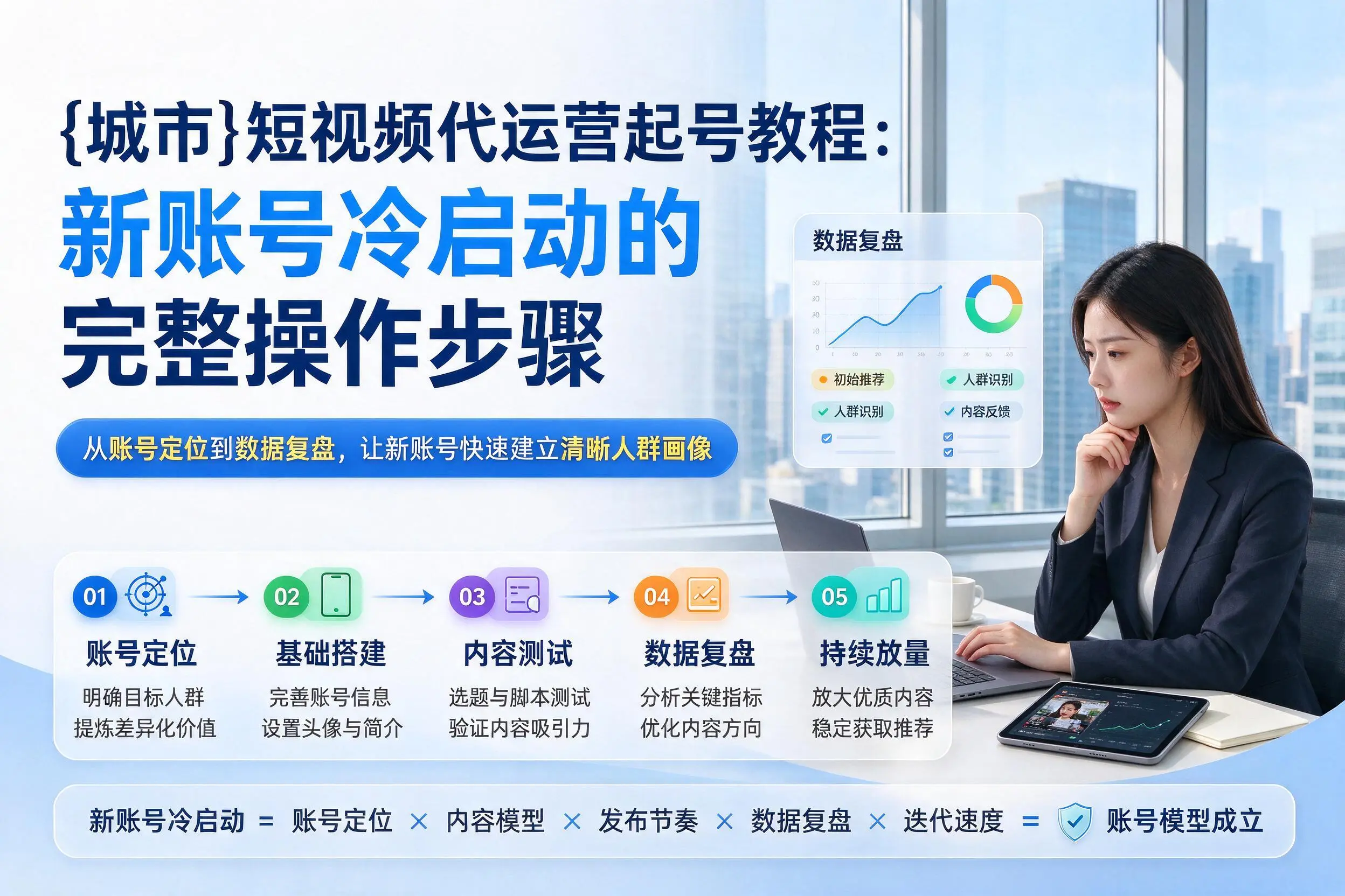阿坝短视频代运营起号教程：新账号冷启动的完整操作步骤