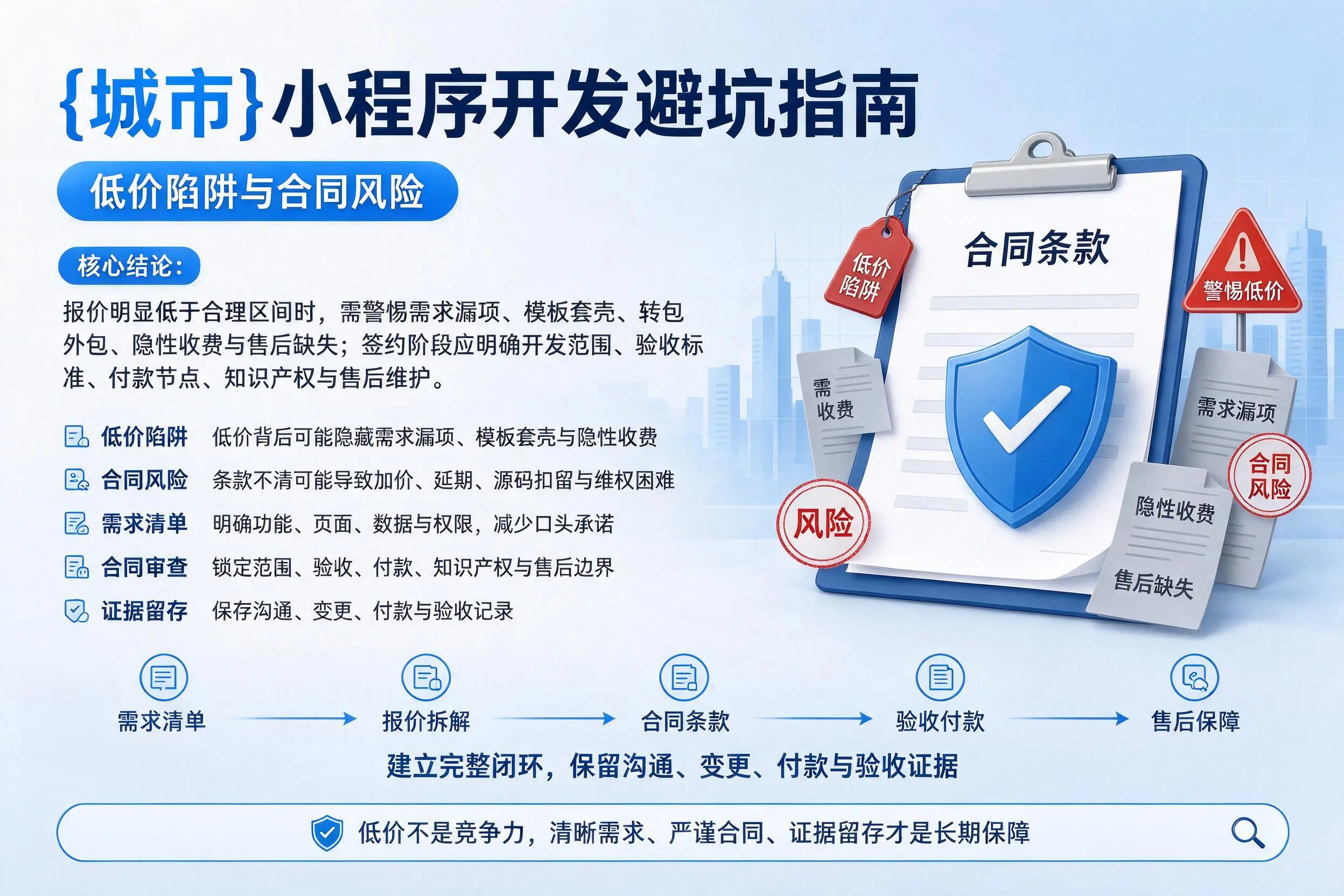 阿坝小程序开发避坑指南：低价陷阱与合同风险