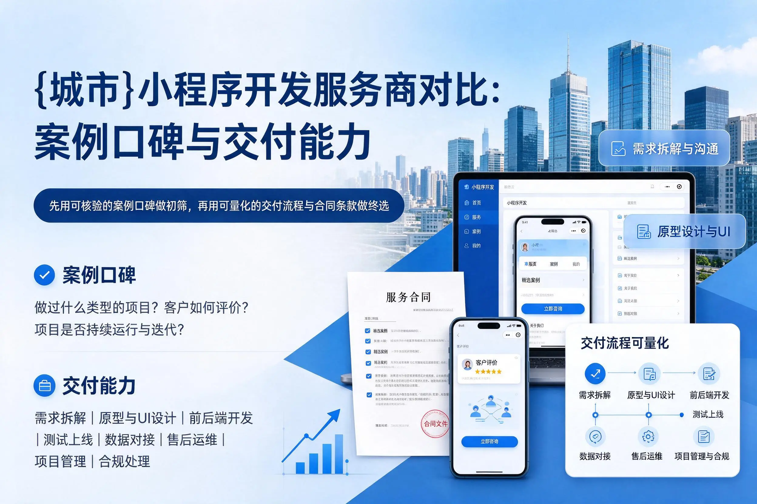 阿坝小程序开发服务商对比：案例口碑与交付能力
