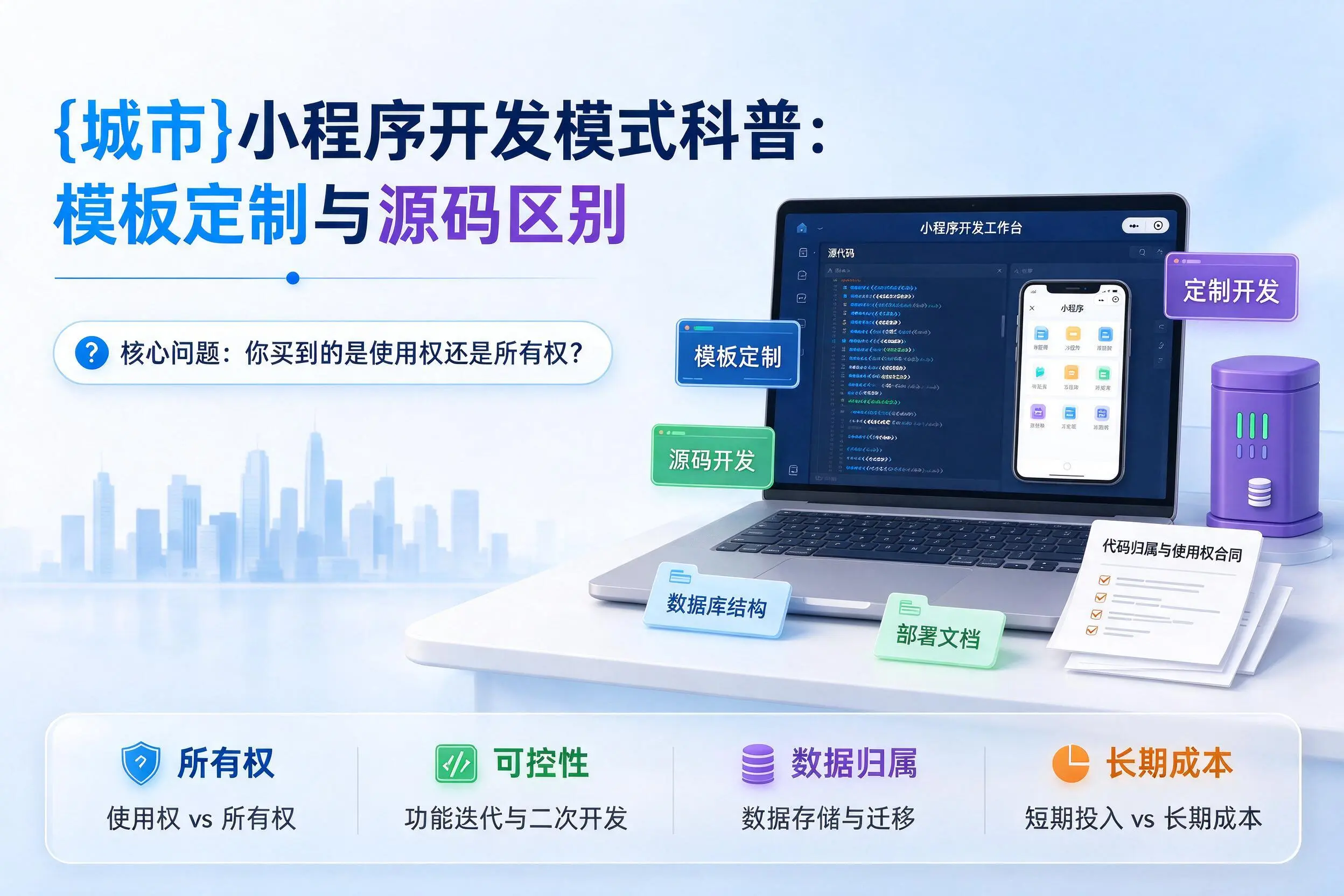 阿坝小程序开发模式科普：模板定制与源码区别
