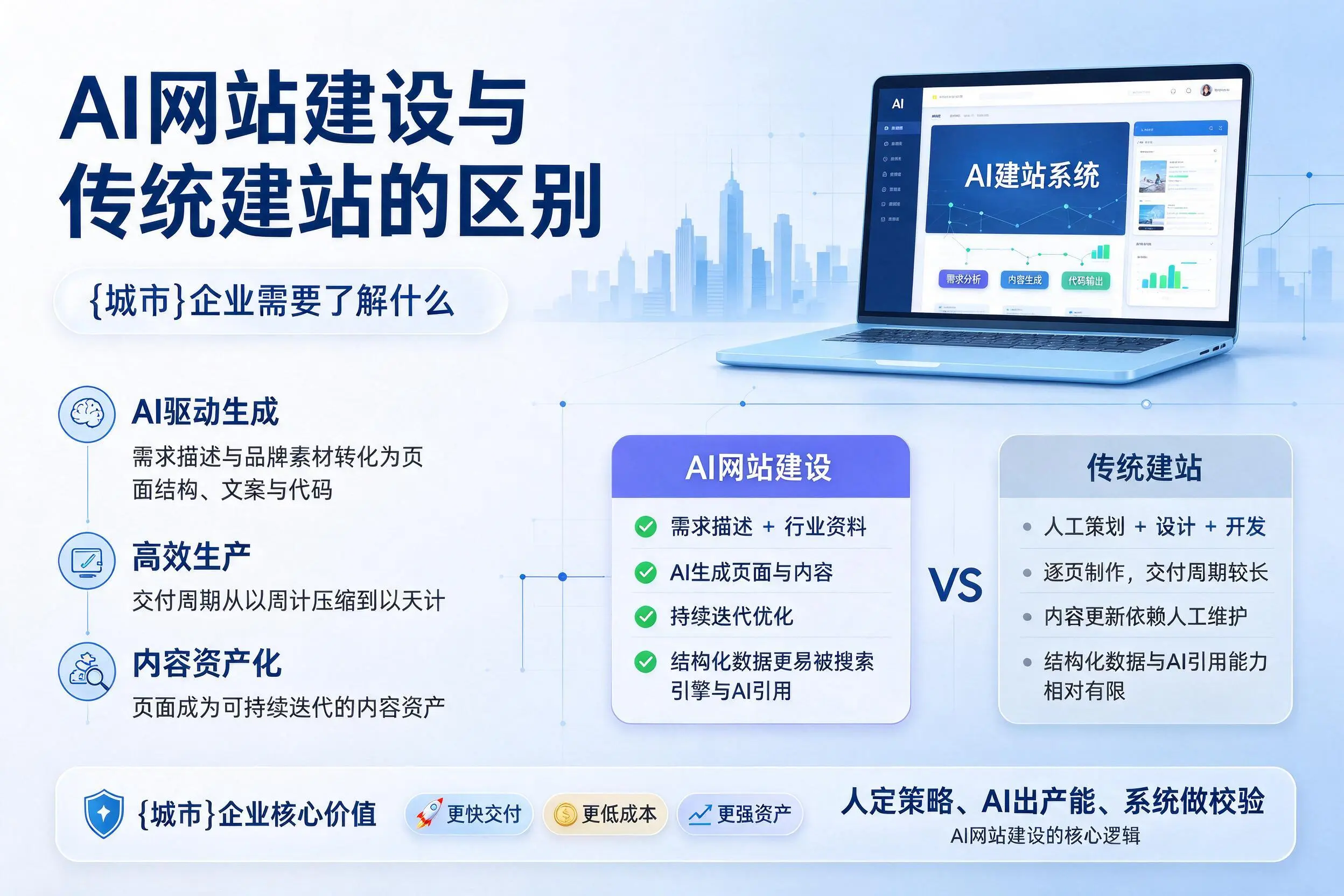 AI网站建设与传统建站的区别，阿坝企业需要了解什么