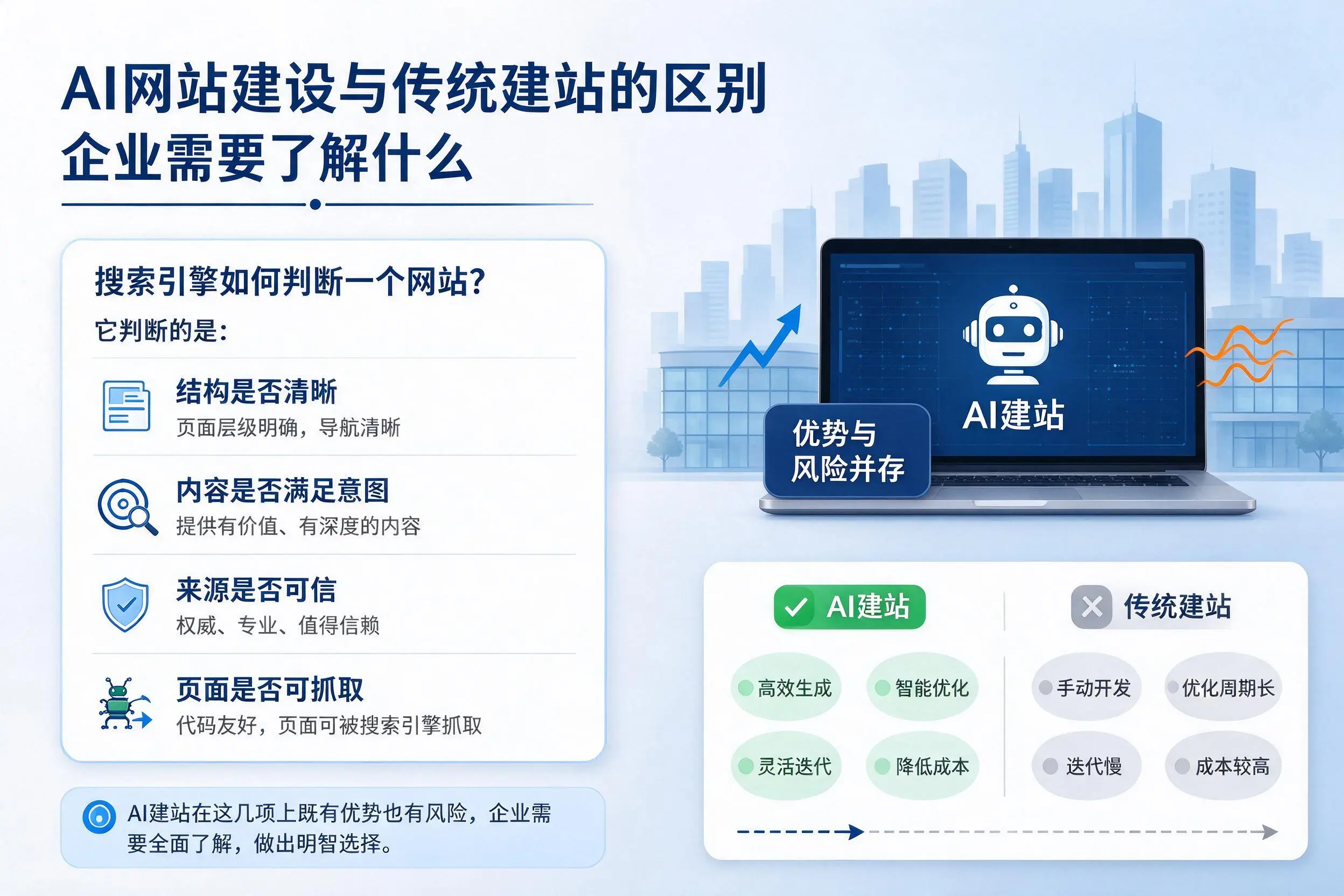AI网站建设与传统建站的区别，阿坝企业需要了解什么
