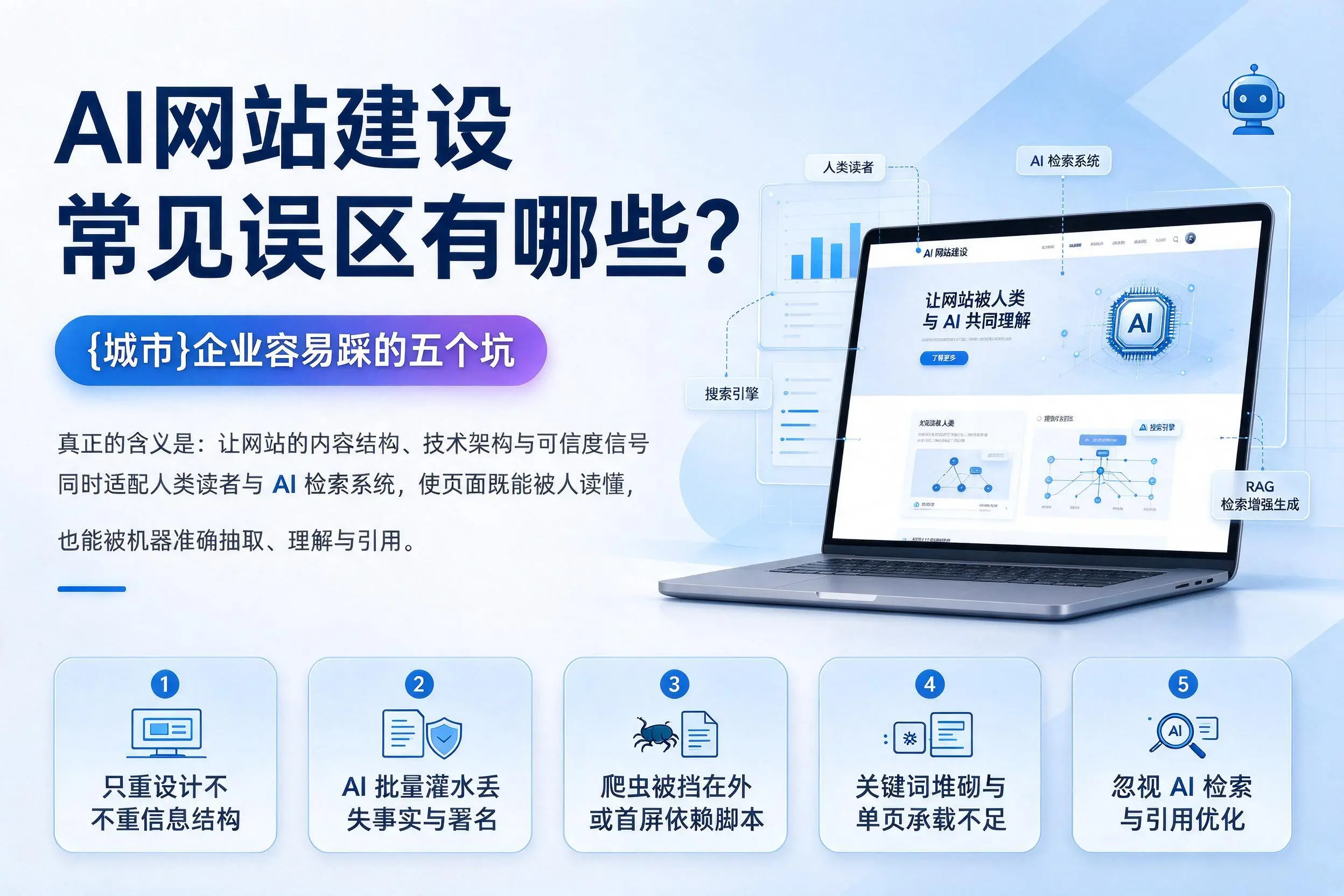 AI网站建设常见误区有哪些?阿坝企业容易踩的五个坑
