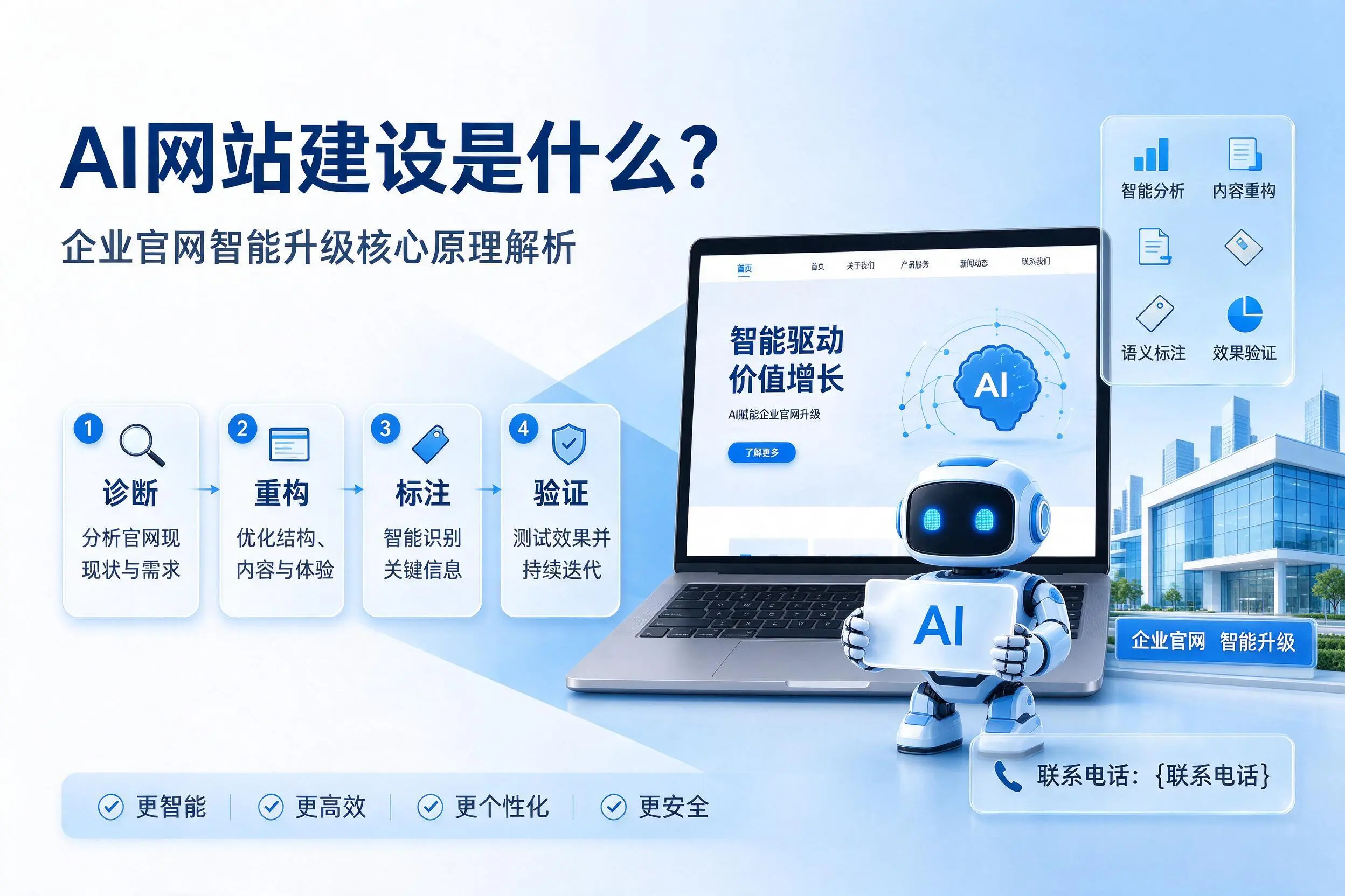 AI网站建设是什么？阿坝企业官网智能升级核心原理解析