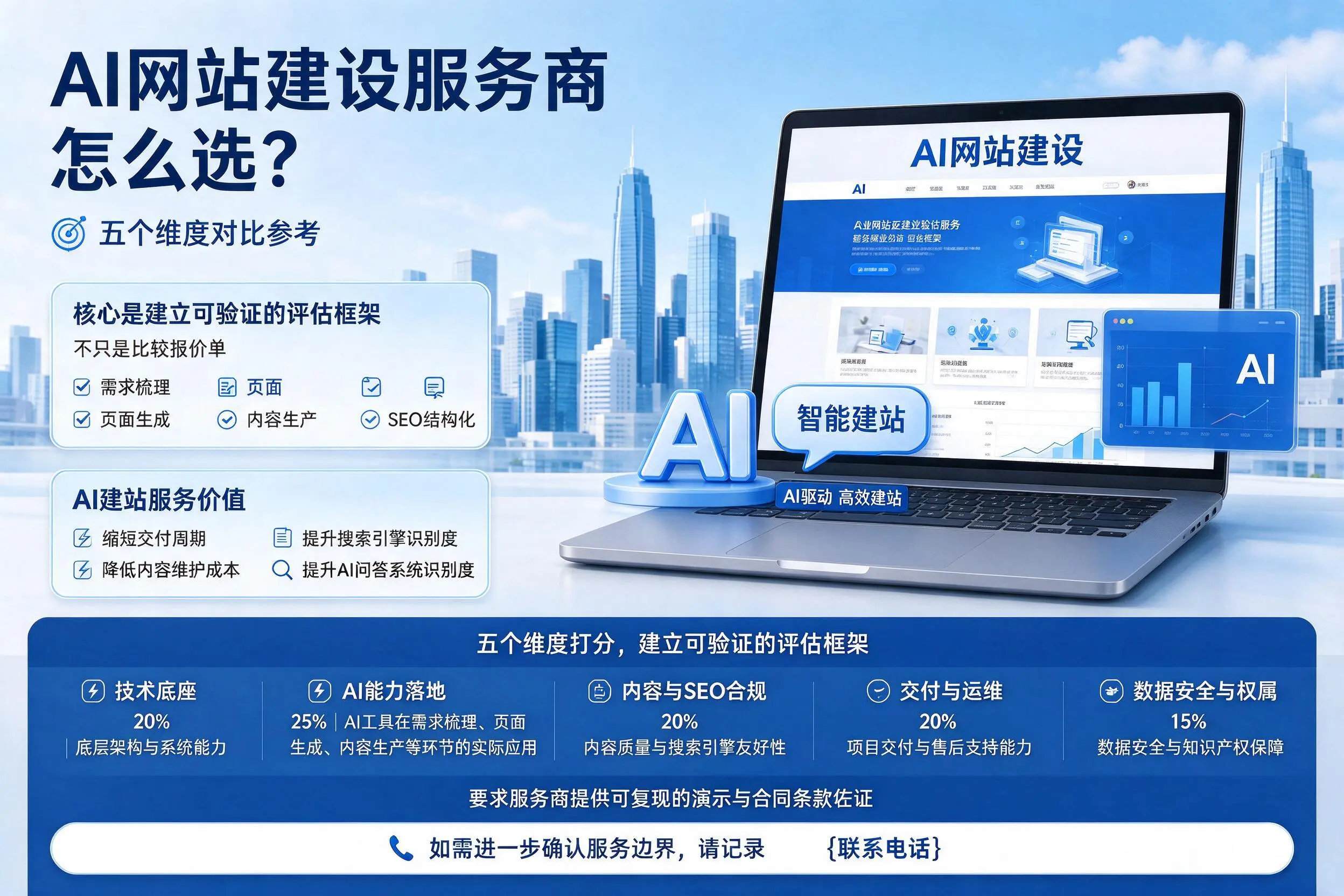 阿坝AI网站建设服务商怎么选?五个维度对比参考