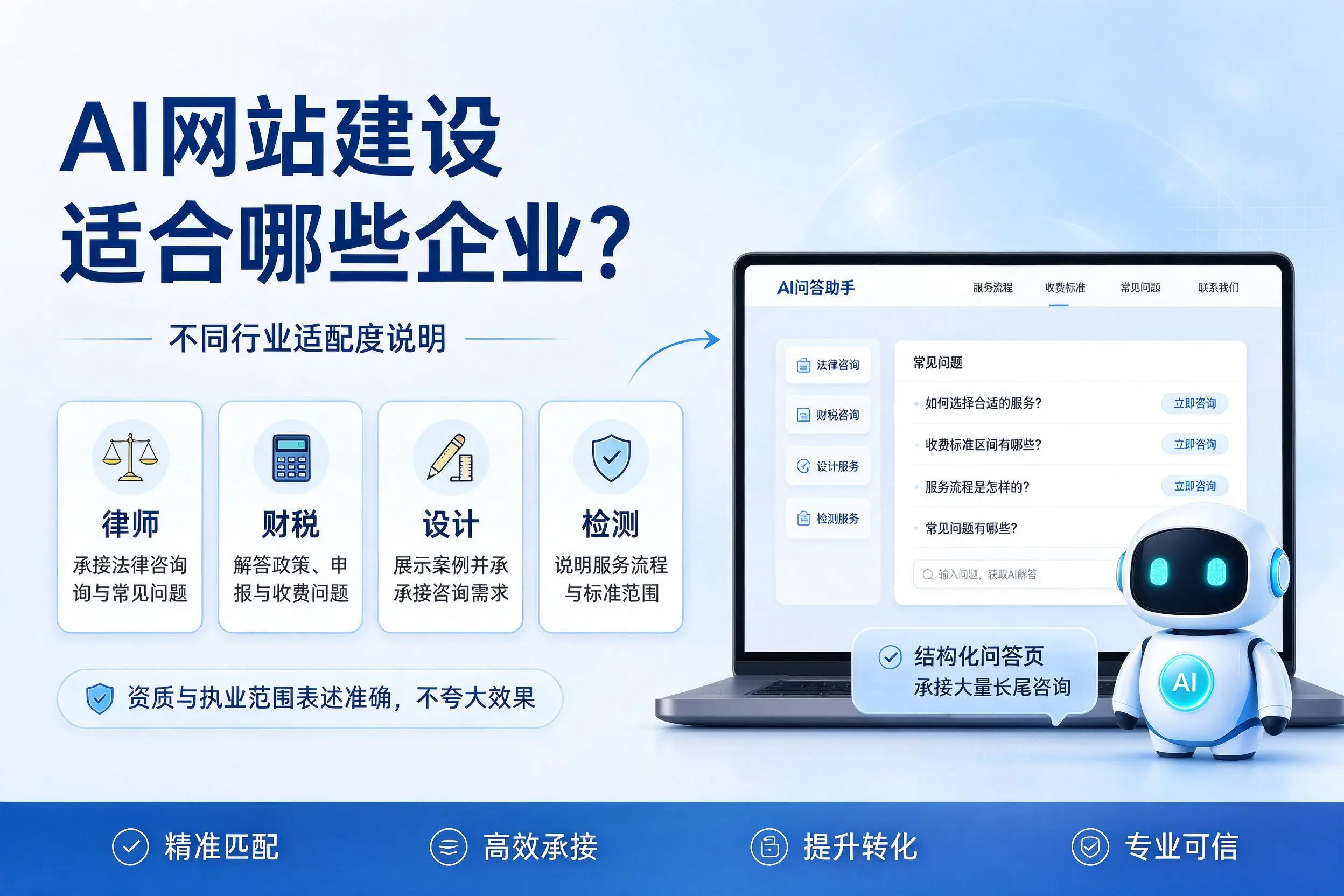 AI网站建设适合哪些企业?阿坝不同行业适配度说明