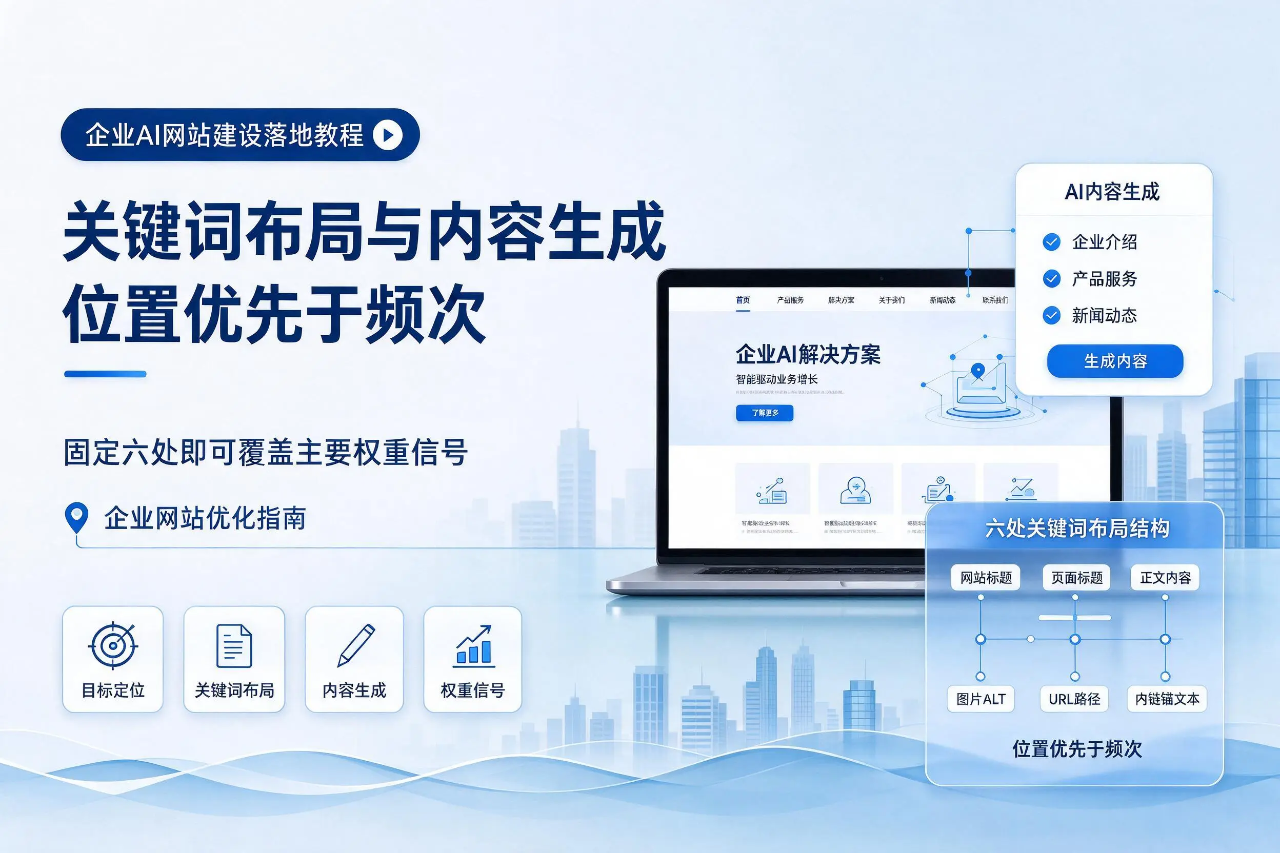 阿坝企业AI网站建设落地教程:关键词布局与内容生成